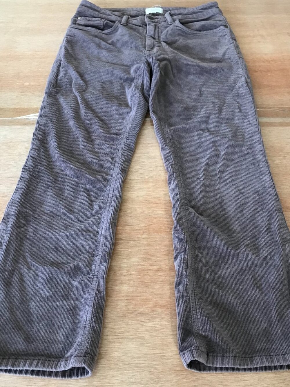 Pilcro Yaya Corduroy Pants Women 30 Brown Mid Rise Straight Leg Stretch Boho